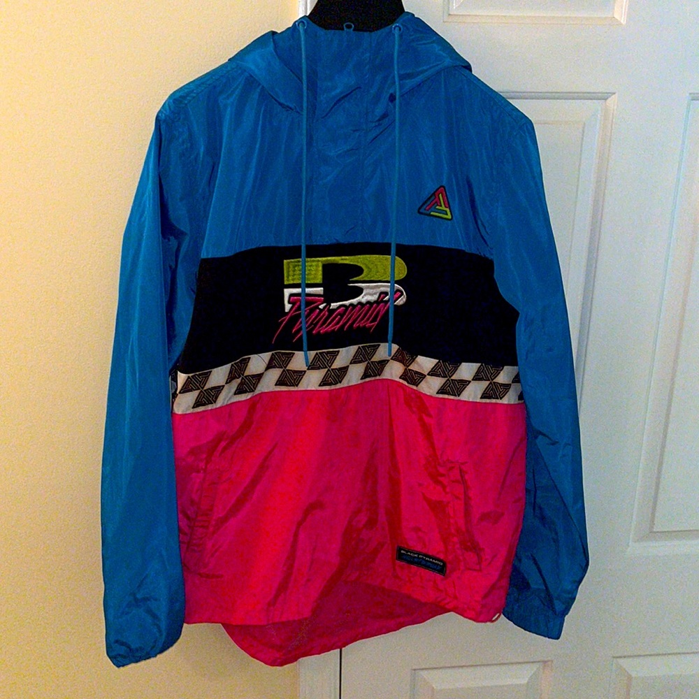 Extremely Rare Unisex Black Pyramid Windbreaker